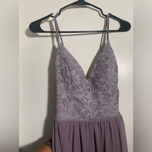 Purple lace dress